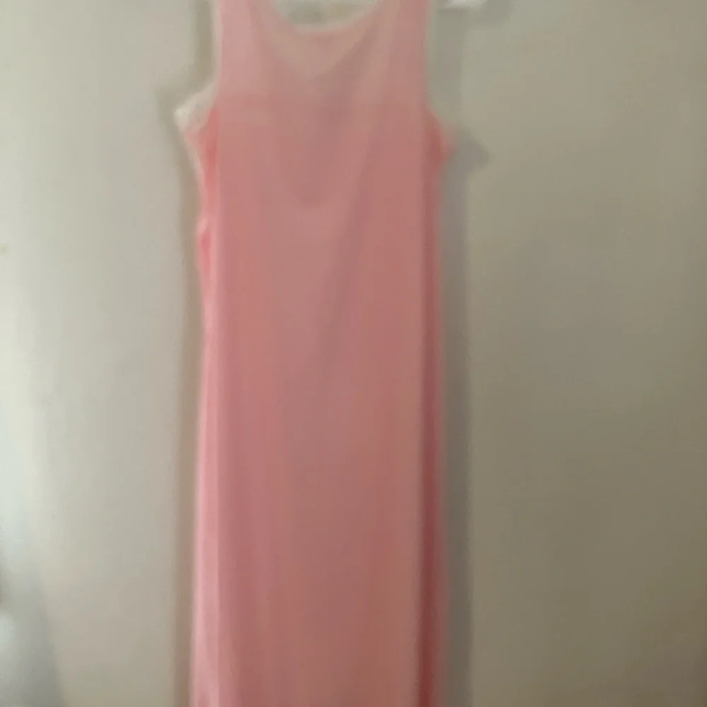 Vintage Nylon Lace Pink Lingerie Nightgown Robe Set Women’s Size M Daniella Inc - Picture 7 of 9